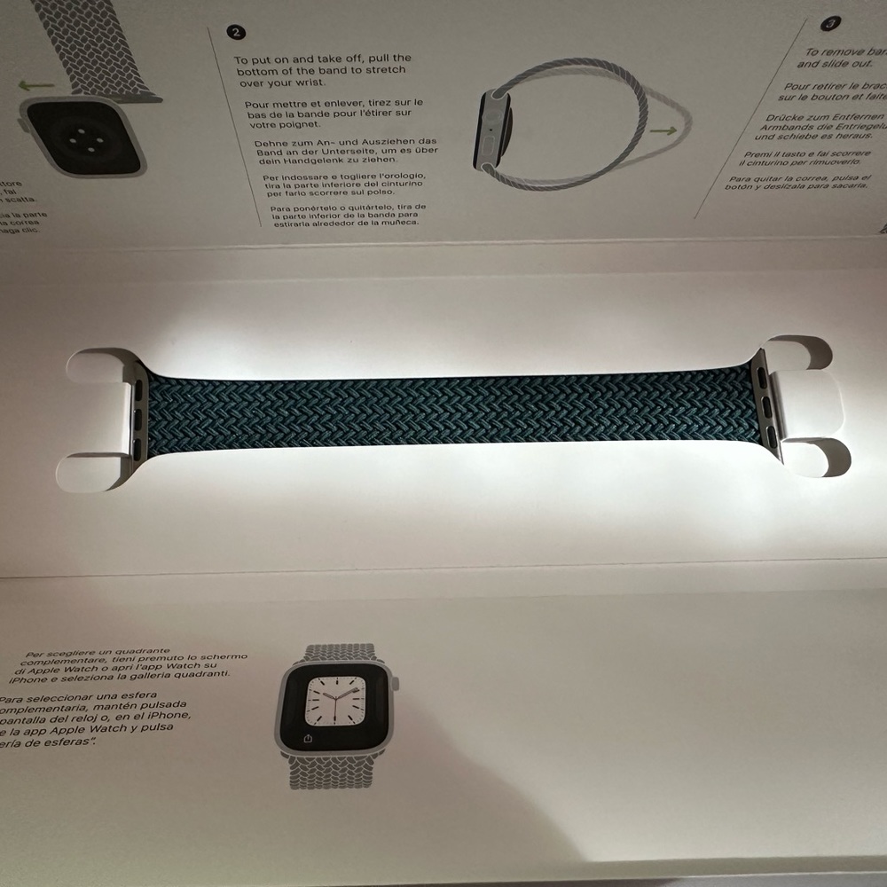 Rainforest Braided Solo Loop APPLE WATCH BAND (41mm) (size 6)